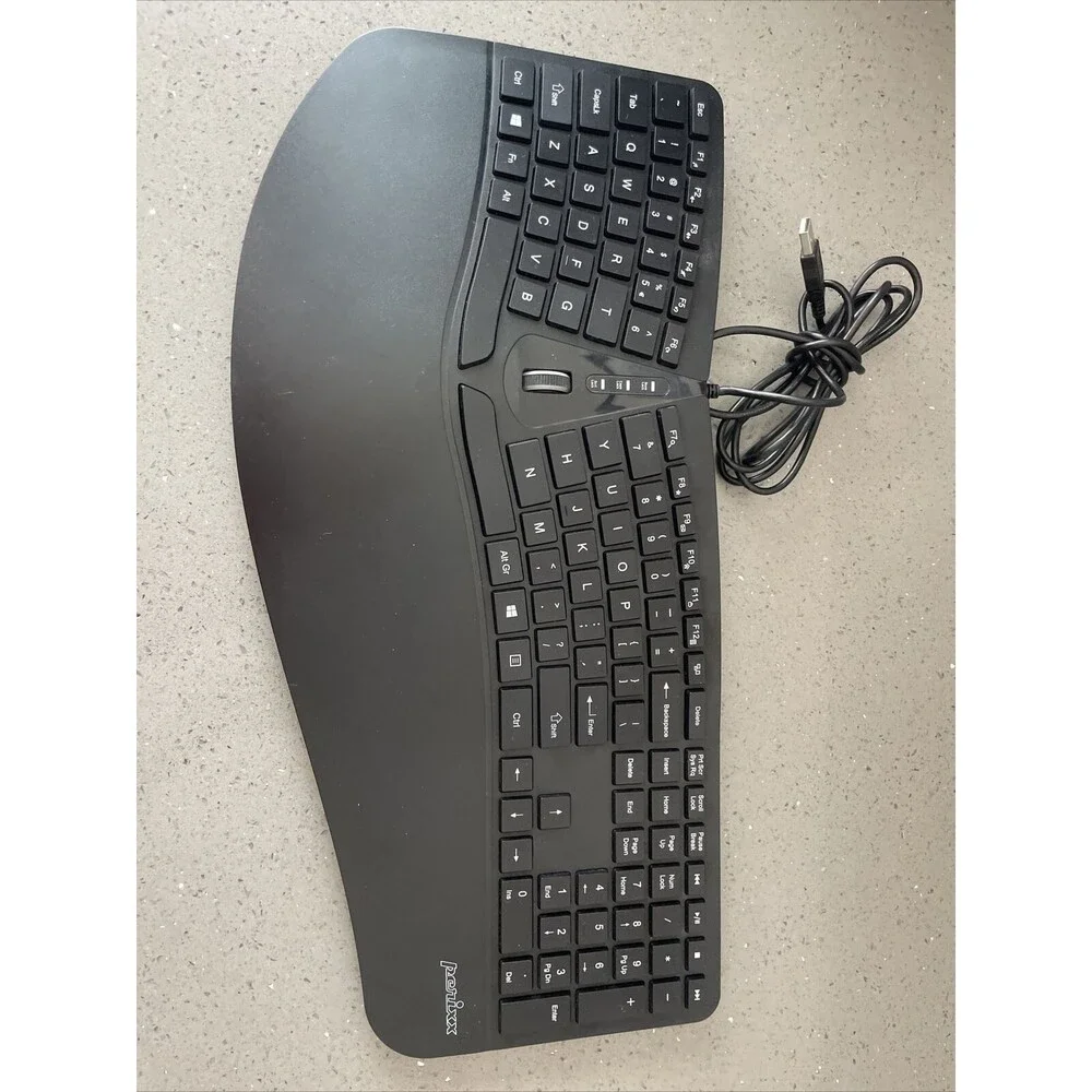 Perixx PERIDUO-505 Wired USB Ergonomic Split Keyboard ONLY Tested Working
